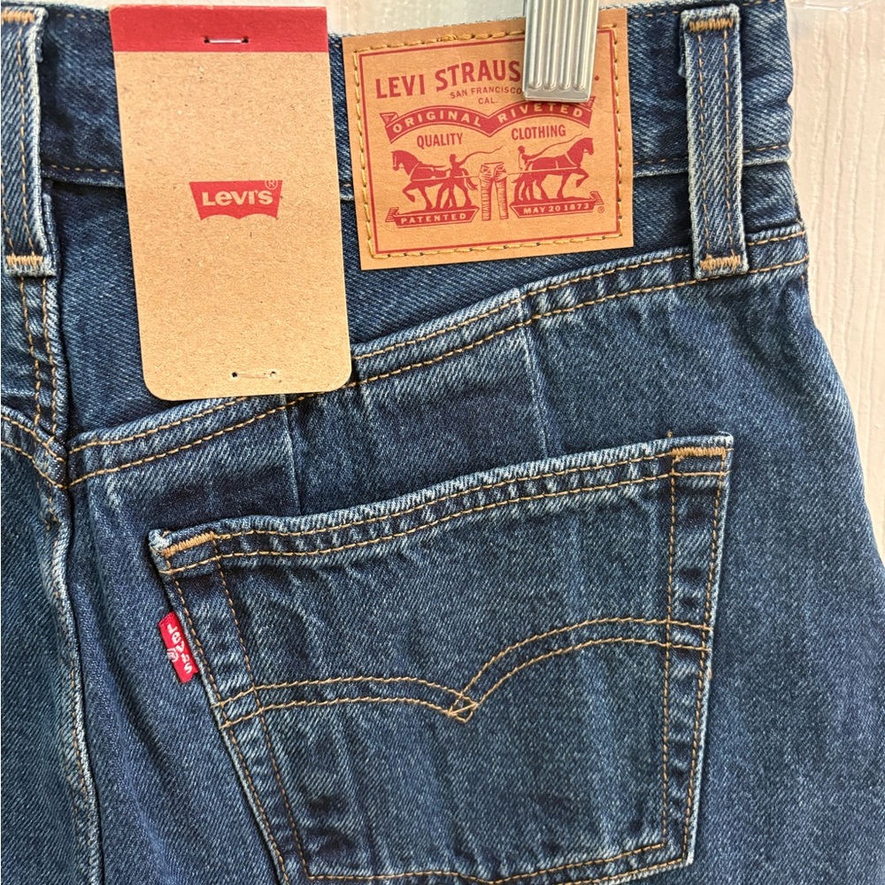 Levi's Dark Blue A-Line Skirt - Picture 3 of 5